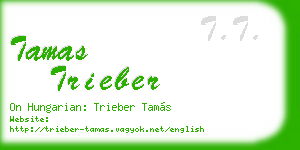 tamas trieber business card