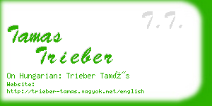 tamas trieber business card